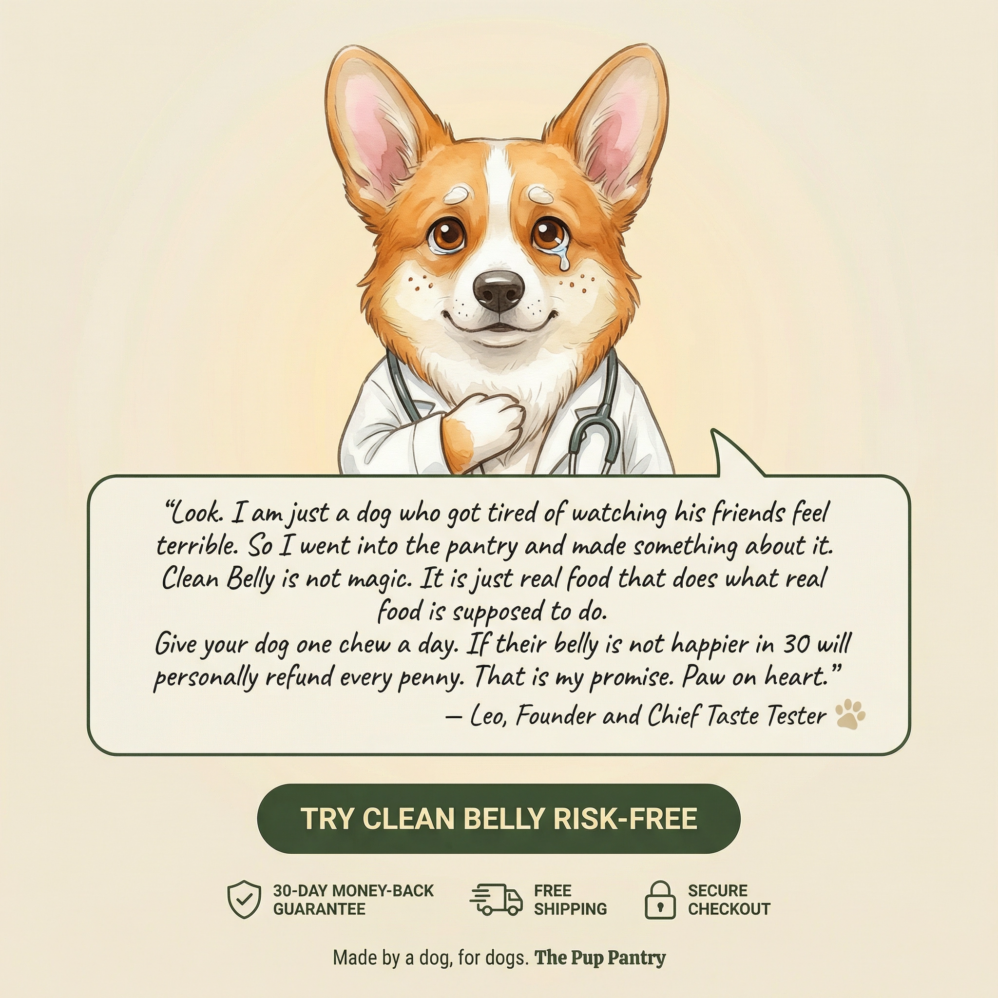 Clean Belly™ Gut Defense Hard Chew (whop)